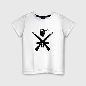 Детская футболка хлопок с принтом Headshot в Тюмени, 100% хлопок | круглый вырез горловины, полуприлегающий силуэт, длина до линии бедер | cs:go | headshot | для фанатов игры 