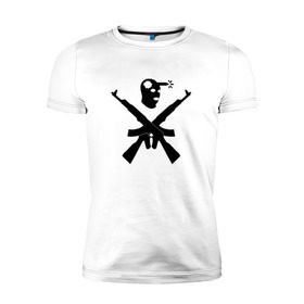 Мужская футболка премиум с принтом Headshot в Тюмени, 92% хлопок, 8% лайкра | приталенный силуэт, круглый вырез ворота, длина до линии бедра, короткий рукав | cs:go | headshot | для фанатов игры 