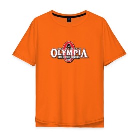 Мужская футболка хлопок Oversize с принтом Mr. Olympia в Тюмени, 100% хлопок | свободный крой, круглый ворот, “спинка” длиннее передней части | heath | kai | mr | olimpia | olympia | мистер | олимпия