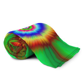 Плед 3D с принтом Tie dye в Тюмени, 100% полиэстер | закругленные углы, все края обработаны. Ткань не мнется и не растягивается | tie dye