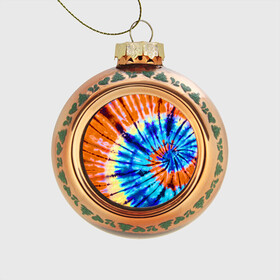 Стеклянный ёлочный шар с принтом Tie dye в Тюмени, Стекло | Диаметр: 80 мм | Тематика изображения на принте: tie dye