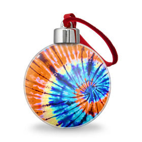 Ёлочный шар с принтом Tie dye в Тюмени, Пластик | Диаметр: 77 мм | tie dye