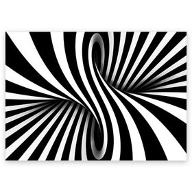 Поздравительная открытка с принтом Оптические иллюзии в Тюмени, 100% бумага | плотность бумаги 280 г/м2, матовая, на обратной стороне линовка и место для марки
 | глюк | иллюзия | мем | оптика | орнамент | узор