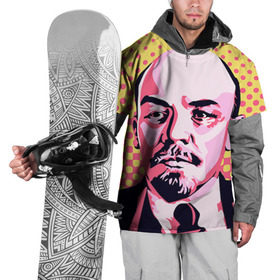 Накидка на куртку 3D с принтом Поп-арт. Ленин в Тюмени, 100% полиэстер |  | lenin | ильич | ленин | поп арт | ретро | ссср | товарищ