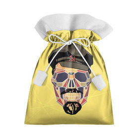 Подарочный 3D мешок с принтом Полигональный череп Ленина в Тюмени, 100% полиэстер | Размер: 29*39 см | lenin | ильич | ленин | полигональный череп | ретро | ссср | товарищ | череп