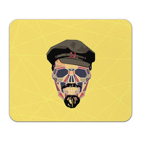 Коврик прямоугольный с принтом Полигональный череп Ленина в Тюмени, натуральный каучук | размер 230 х 185 мм; запечатка лицевой стороны | lenin | ильич | ленин | полигональный череп | ретро | ссср | товарищ | череп
