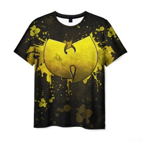 Мужская футболка 3D с принтом Wu-Tang Clan в Тюмени, 100% полиэфир | прямой крой, круглый вырез горловины, длина до линии бедер | хип хоп