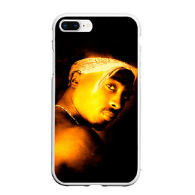 Чехол для iPhone 7Plus/8 Plus матовый с принтом 2pac в Тюмени, Силикон | Область печати: задняя сторона чехла, без боковых панелей | хип хоп