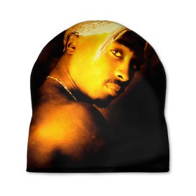 Шапка 3D с принтом 2pac в Тюмени, 100% полиэстер | универсальный размер, печать по всей поверхности изделия | Тематика изображения на принте: хип хоп