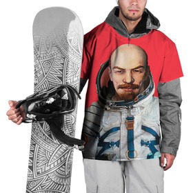 Накидка на куртку 3D с принтом Ленин космонавт в Тюмени, 100% полиэстер |  | lenin | ильич | космонавт | космос | ленин | ретро | ссср | товарищ
