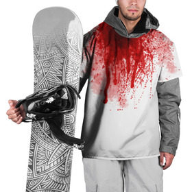 Накидка на куртку 3D с принтом Кровь в Тюмени, 100% полиэстер |  | halloween | без головы | кровь | праздник | тыква | хэллоуин
