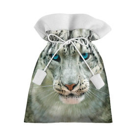 Подарочный 3D мешок с принтом Снежный барс в Тюмени, 100% полиэстер | Размер: 29*39 см | барс | животные | кошка | снежный барс