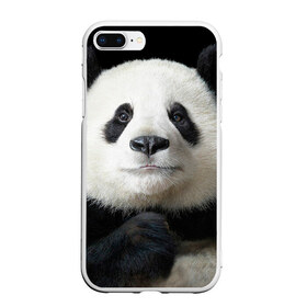 Чехол для iPhone 7Plus/8 Plus матовый с принтом Панда в Тюмени, Силикон | Область печати: задняя сторона чехла, без боковых панелей | панда