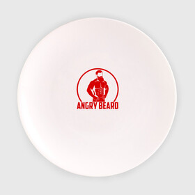 Тарелка с принтом Кроссфит Бородач в Тюмени, фарфор | диаметр - 210 мм
диаметр для нанесения принта - 120 мм | crossfit бородач | кроссфит