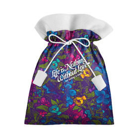 Подарочный 3D мешок с принтом Flowers pattern в Тюмени, 100% полиэстер | Размер: 29*39 см | Тематика изображения на принте: 