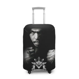 Чехол для чемодана 3D с принтом Менни Пакьяо в Тюмени, 86% полиэфир, 14% спандекс | двустороннее нанесение принта, прорези для ручек и колес | boxing | manny | pacquiao | бокс | боксер | знаменитость | мэнни | мэнни пакьяо | спорт