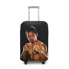 Чехол для чемодана 3D с принтом Менни Пакьяо в Тюмени, 86% полиэфир, 14% спандекс | двустороннее нанесение принта, прорези для ручек и колес | boxing | manny | pacquiao | бокс | боксер | знаменитость | мэнни | мэнни пакьяо | спорт