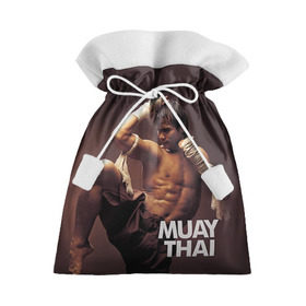 Подарочный 3D мешок с принтом Муай тай в Тюмени, 100% полиэстер | Размер: 29*39 см | Тематика изображения на принте: муай тай