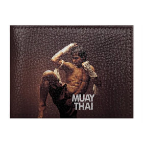 Обложка для студенческого билета с принтом Муай тай в Тюмени, натуральная кожа | Размер: 11*8 см; Печать на всей внешней стороне | муай тай