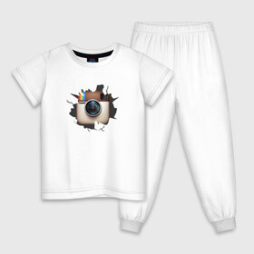 Детская пижама хлопок с принтом Instagram в Тюмени, 100% хлопок |  брюки и футболка прямого кроя, без карманов, на брюках мягкая резинка на поясе и по низу штанин
 | Тематика изображения на принте: инстаграм