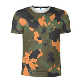 Мужская футболка 3D спортивная с принтом Камуфляж в Тюмени, 100% полиэстер с улучшенными характеристиками | приталенный силуэт, круглая горловина, широкие плечи, сужается к линии бедра | army | military | армейские | армия | камуфляж
