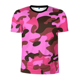 Мужская футболка 3D спортивная с принтом Камуфляж в Тюмени, 100% полиэстер с улучшенными характеристиками | приталенный силуэт, круглая горловина, широкие плечи, сужается к линии бедра | army | military | армия