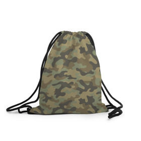 Рюкзак-мешок 3D с принтом Хаки в Тюмени, 100% полиэстер | плотность ткани — 200 г/м2, размер — 35 х 45 см; лямки — толстые шнурки, застежка на шнуровке, без карманов и подкладки | army | military | армейские | армия | камуфляж | комуфляж