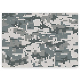 Поздравительная открытка с принтом Камуфляж в Тюмени, 100% бумага | плотность бумаги 280 г/м2, матовая, на обратной стороне линовка и место для марки
 | army | military | армейские | армия | камуфляж | комуфляж