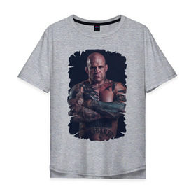 Мужская футболка хлопок Oversize с принтом Jeff Monson (MMA) в Тюмени, 100% хлопок | свободный крой, круглый ворот, “спинка” длиннее передней части | ufc
