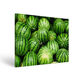Холст прямоугольный с принтом Арбузы в Тюмени, 100% ПВХ |  | Тематика изображения на принте: арбуз | еда | фрукт | ягода