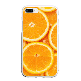 Чехол для iPhone 7Plus/8 Plus матовый с принтом Апельсин в Тюмени, Силикон | Область печати: задняя сторона чехла, без боковых панелей | апельсин | еда | лимон | фрукт