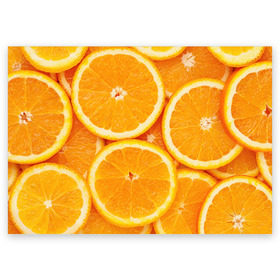 Поздравительная открытка с принтом Апельсин в Тюмени, 100% бумага | плотность бумаги 280 г/м2, матовая, на обратной стороне линовка и место для марки
 | апельсин | еда | лимон | фрукт