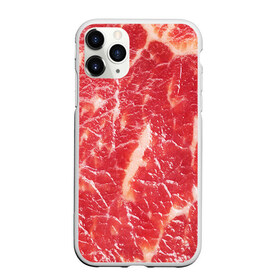 Чехол для iPhone 11 Pro матовый с принтом Мясо в Тюмени, Силикон |  | Тематика изображения на принте: бекон | еда | мясо