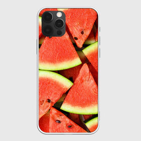 Чехол для iPhone 12 Pro Max с принтом Дольки арбуза в Тюмени, Силикон |  | Тематика изображения на принте: арбуз | дольки арбуза | еда | фрукт | ягода
