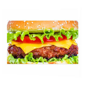 Бумага для упаковки 3D с принтом Гамбургер в Тюмени, пластик и полированная сталь | круглая форма, металлическое крепление в виде кольца | Тематика изображения на принте: бутерброд | гамбургер | еда | фастфуд | чизбургер