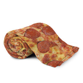 Плед 3D с принтом Пицца в Тюмени, 100% полиэстер | закругленные углы, все края обработаны. Ткань не мнется и не растягивается | pizza | еда | пицца | фастфуд