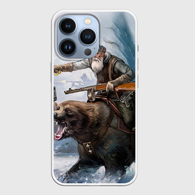 Чехол для iPhone 13 Pro с принтом Медведь в Тюмени,  |  | Тематика изображения на принте: медведь | мишка | патриот | россия | я русский