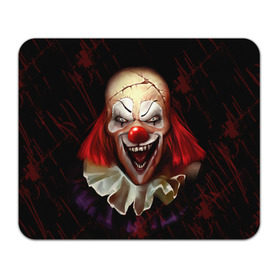Коврик прямоугольный с принтом Зомби клоун в Тюмени, натуральный каучук | размер 230 х 185 мм; запечатка лицевой стороны | halloween | злодей | злой | клоун | монстр | хэлоуин