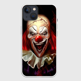 Чехол для iPhone 13 с принтом Зомби клоун в Тюмени,  |  | Тематика изображения на принте: halloween | злодей | злой | клоун | монстр | хэлоуин