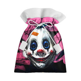 Подарочный 3D мешок с принтом Клоун в Тюмени, 100% полиэстер | Размер: 29*39 см | Тематика изображения на принте: halloween | злодей | злой | клоун | монстр | хэлоуин