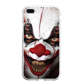 Чехол для iPhone 7Plus/8 Plus матовый с принтом Зомби клоун в Тюмени, Силикон | Область печати: задняя сторона чехла, без боковых панелей | halloween | злодей | злой | клоун | монстр | хэлоуин