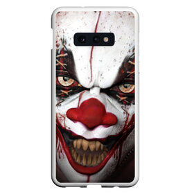 Чехол для Samsung S10E с принтом Зомби клоун в Тюмени, Силикон | Область печати: задняя сторона чехла, без боковых панелей | halloween | злодей | злой | клоун | монстр | хэлоуин