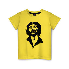 Детская футболка хлопок с принтом Че Гевара в Тюмени, 100% хлопок | круглый вырез горловины, полуприлегающий силуэт, длина до линии бедер | che | cuba | гевара | куба | латиноамериканский революционер | че | чегевара