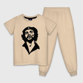 Детская пижама хлопок с принтом Че Гевара в Тюмени, 100% хлопок |  брюки и футболка прямого кроя, без карманов, на брюках мягкая резинка на поясе и по низу штанин
 | che | cuba | гевара | куба | латиноамериканский революционер | че | чегевара