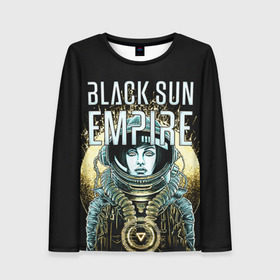 Женский лонгслив 3D с принтом Black Sun Empire в Тюмени, 100% полиэстер | длинные рукава, круглый вырез горловины, полуприлегающий силуэт | empire