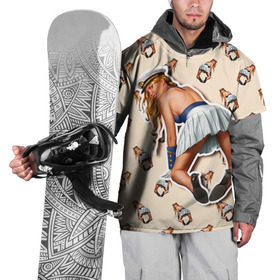 Накидка на куртку 3D с принтом Девушка в Тюмени, 100% полиэстер |  | Тематика изображения на принте: голые | девушки | прикол