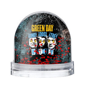 Водяной шар с принтом Green Day в Тюмени, Пластик | Изображение внутри шара печатается на глянцевой фотобумаге с двух сторон | Тематика изображения на принте: green day | rock | грин дей | рок