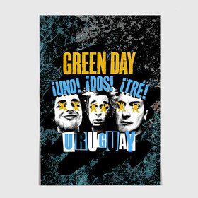 Постер с принтом Green Day в Тюмени, 100% бумага
 | бумага, плотность 150 мг. Матовая, но за счет высокого коэффициента гладкости имеет небольшой блеск и дает на свету блики, но в отличии от глянцевой бумаги не покрыта лаком | green day | rock | грин дей | рок