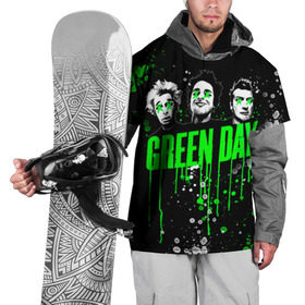 Накидка на куртку 3D с принтом Green Day в Тюмени, 100% полиэстер |  | green day | rock | грин дей | рок
