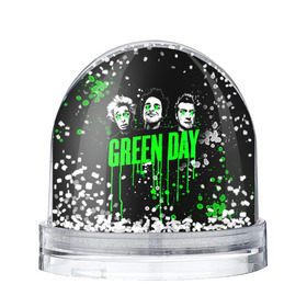 Снежный шар с принтом Green Day в Тюмени, Пластик | Изображение внутри шара печатается на глянцевой фотобумаге с двух сторон | Тематика изображения на принте: green day | rock | грин дей | рок